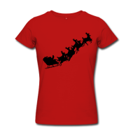 Girlie-Shirt+Santas+Schlitten+rot%2Fschwarz